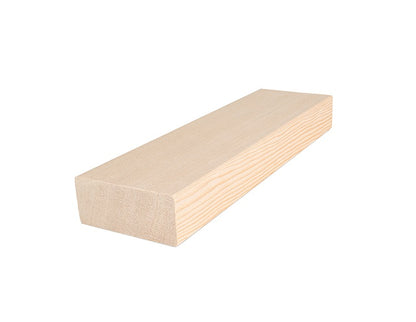 PROSAUNAS Hemlock Sauna Bench Material 2" x 4" Vertical Grain Clear Smooth 4-Side Eased Edges