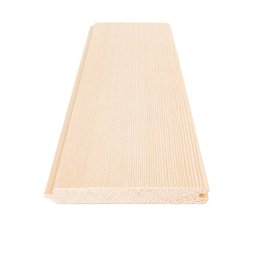 PROSAUNAS Hemlock Sauna Wall Cladding 1/2" x 4" Vertical Grain A+ T&G V-Joint
