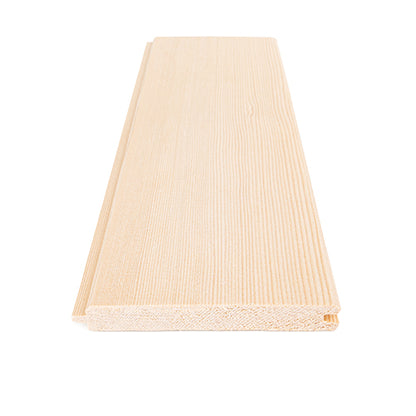 PROSAUNAS Hemlock Sauna Wall Cladding 1/2" x 4" Vertical Grain A+ T&G V-Joint