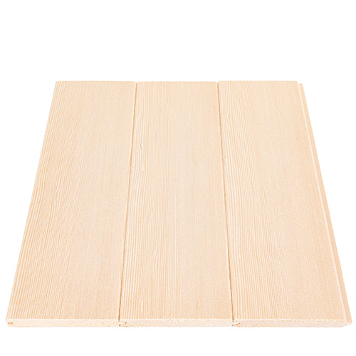 PROSAUNAS Hemlock Sauna Wall Cladding 1/2" x 4" Vertical Grain A+ T&G V-Joint
