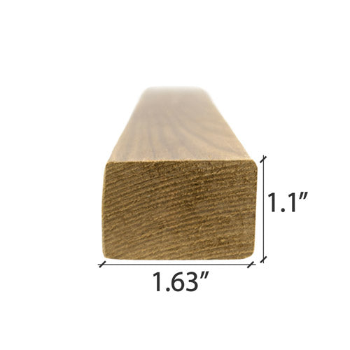 PROSAUNAS Thermo-Aspen Sauna Trim Moulding 2" x 2" Smooth 4-Side Eased Edges SHP