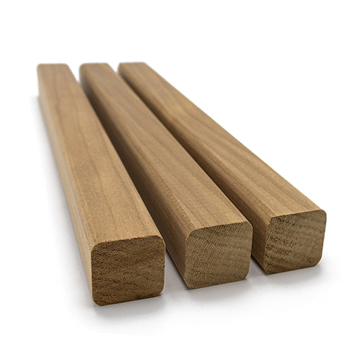 PROSAUNAS Thermo-Aspen Sauna Trim Moulding 2" x 2" (28mm x 28mm) Smooth 4-Side Eased Edges SHP