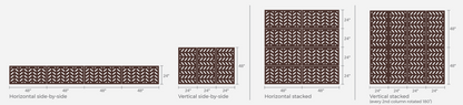 OUTDECO Decorative Panel Herringbone