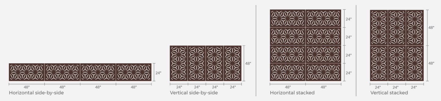 OUTDECO Decorative Panel Star Anais