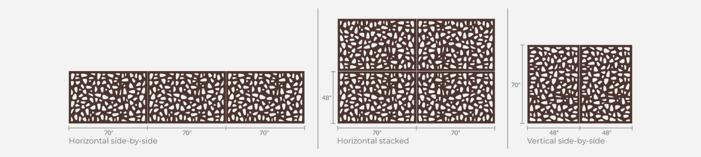 OUTDECO Decorative Screen Stonefield