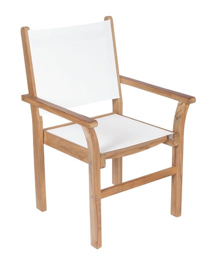Captiva Comfort 96 Dining Set with 8 Stacking Chairs  -  Grey Sling