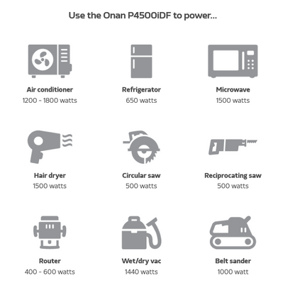 Cummins Onan P4500iDF Portable Generator