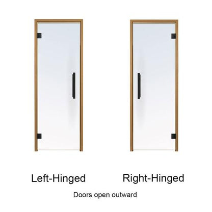 Prosaunas Clear ADA Glass Sauna Door 36x81 with Thermo-Aspen Frame