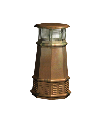 Isokern European Copper Queen Chimney Pot - EC-O-2039-1-CO