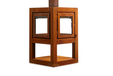 RB73 Quaruba L MOBILE 4-Sided Glass Fireplace