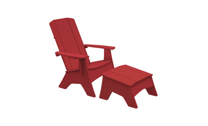 Ledge Lounger Mainstay Adirondack Ottoman (Available in 7 Resin Colors) - LL-MS-AO-GRY