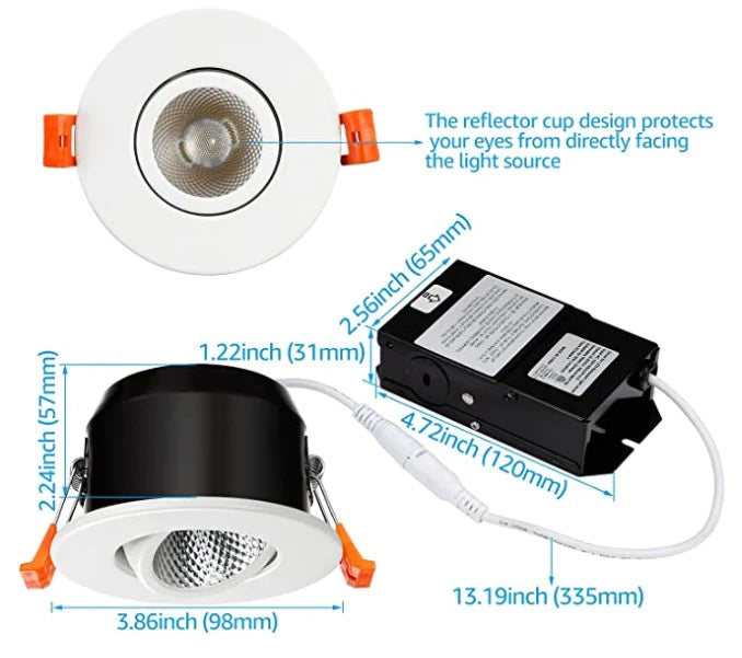 Scandia Sauna Light - Recessed SN-AC-LIGHT-RECESSED