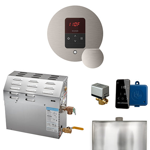 Mr.Steam MS iTempo Steam Shower Generator Package w/ Accessories, Up to 9kW
