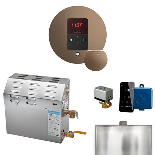 Mr.Steam MS iTempo Steam Shower Generator Package w/ Accessories, Up to 9kW