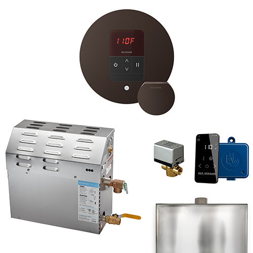 Mr.Steam MS iTempo Steam Shower Generator Package w/ Accessories, Up to 9kW