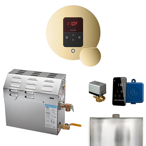 Mr.Steam MSSUPER iTempo Steam Shower Generator Package w/ Accessories, Up to 15kW