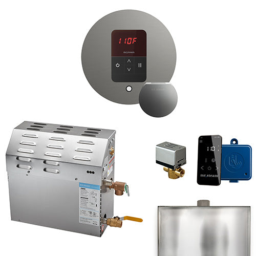Mr.Steam MS iTempo Steam Shower Generator Package w/ Accessories, Up to 9kW