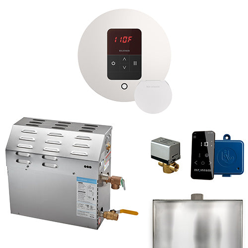 Mr.Steam MS iTempo Steam Shower Generator Package w/ Accessories, Up to 9kW