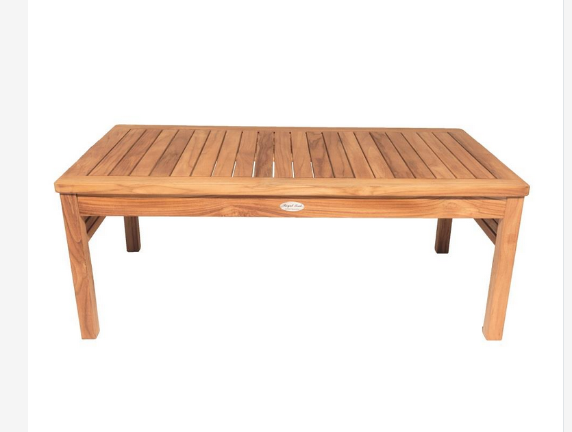 Royal Teak Collection Miami 43" x 24" Rectangular Coffee Table - MIATB