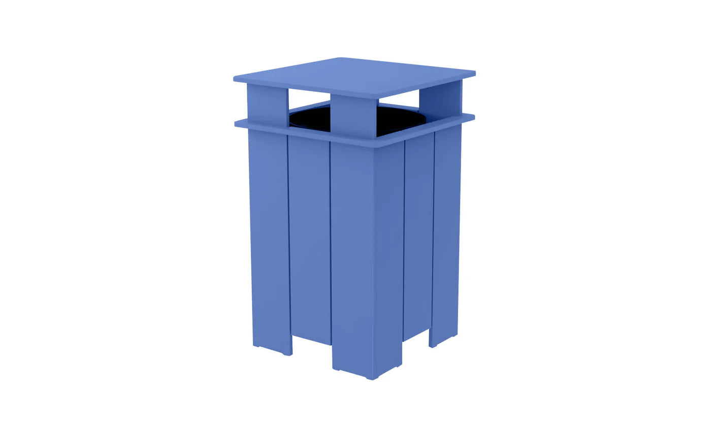 Ledge Lounger Mainstay Square Trash Bin (Available in 8 Resin Colors) - LL-MS-ITB-SQ-CD