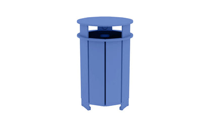 Ledge Lounger Mainstay Round Trash Bin (Available in 8 Resin Colors) - LL-MS-ITB-RD-WH