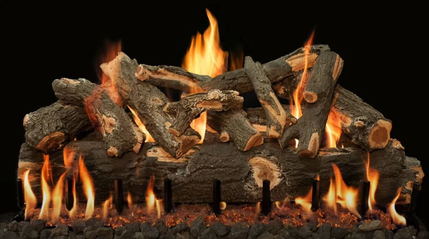 Isokern Arizona Weathered Oak See-Thru Logset for Magnum and Standard Fireplaces, 24" to 60"