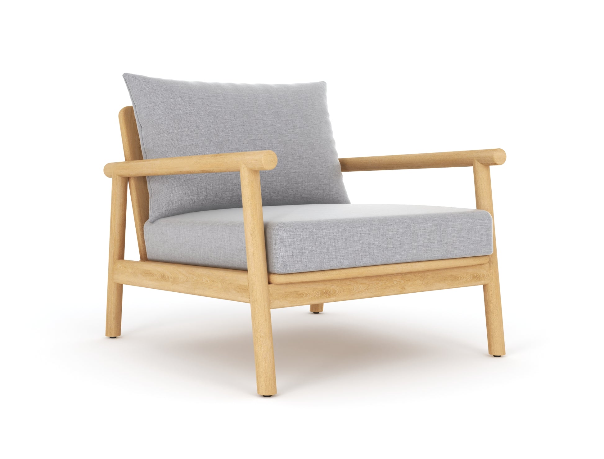 Royal Teak Collection Seville Club Chair with Granite Cushions - SEVCC-G
