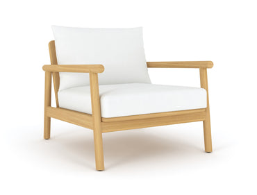 Royal Teak Collection Seville Sofa + 2 Club Chairs with Coffee Table and Side Table
