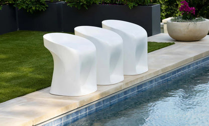 Ledge Lounger In-Pool Signature Barstool Counter Height (Available in 8 Resin Colors) - LL-SG-BS-30-LB