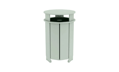 Ledge Lounger Mainstay Round Trash Bin (Available in 8 Resin Colors) - LL-MS-ITB-RD-WH