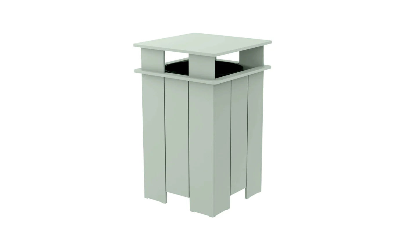 Ledge Lounger Mainstay Square Trash Bin (Available in 8 Resin Colors) - LL-MS-ITB-SQ-CD