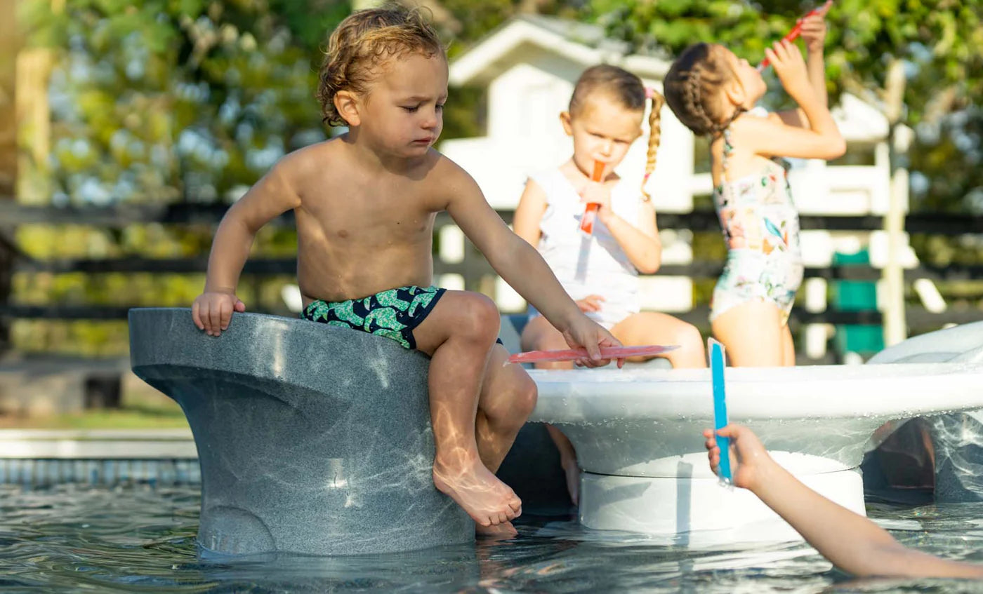 Ledge Lounger In-Pool Signature Barstool Counter Height (Available in 8 Resin Colors) - LL-SG-BS-30-LB