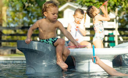 Ledge Lounger In-Pool Signature Barstool Counter Height (Available in 8 Resin Colors) - LL-SG-BS-30-LB