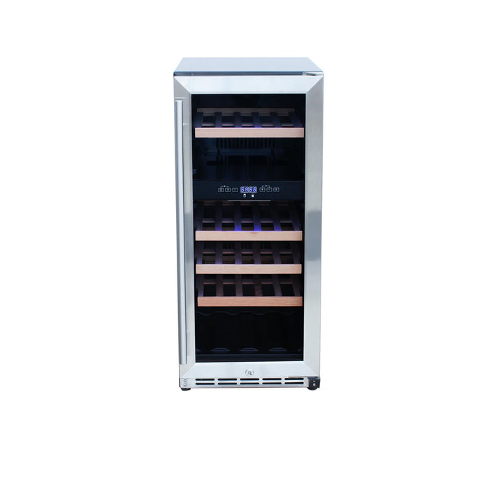 Summerset 15" Outdoor Rated Dual Zone Wine Cooler - SSRFR-15WD