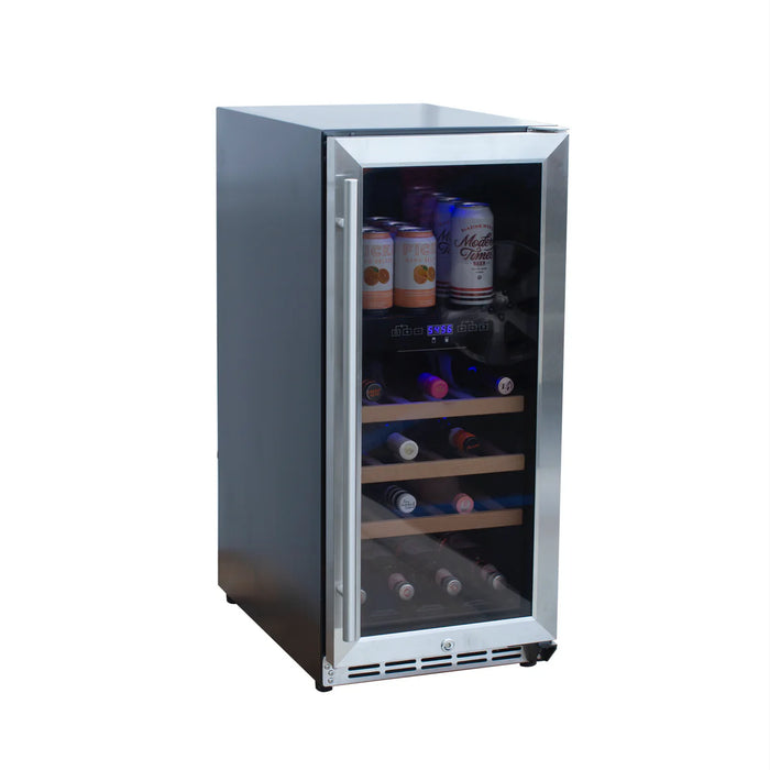 Summerset 15" Outdoor Rated Dual Zone Wine Cooler - SSRFR-15WD