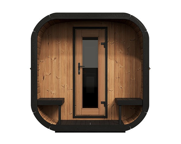 SaunaLife Model CL12GCP Cube-Series Outdoor Home Sauna Suite Kit