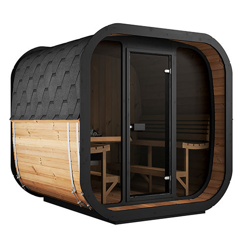 SaunaLife Model CL7G Cube-Series Outdoor Home Sauna Kit, Up to 6 Persons - SL-MODELCL7G