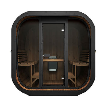 SaunaLife Model CL7G Cube-Series Outdoor Home Sauna Kit, 6 Persons