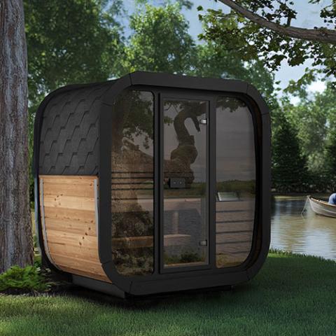 SaunaLife Model CL4G 3 Person Outdoor Cube Sauna - SL-MODELCL4G