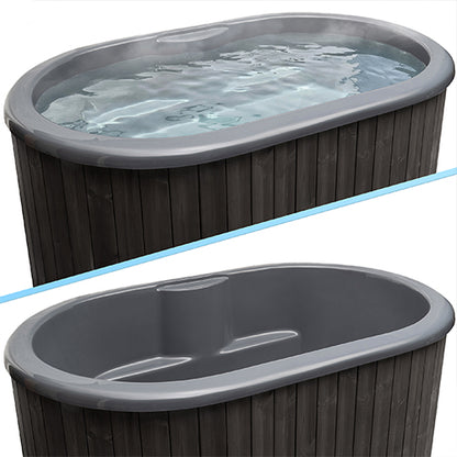SaunaLife Model S2BC – 2-Person Immersion Tub with Black Chiller & Heater