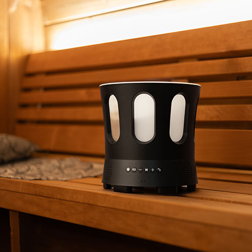 SaunaLife SaunaZone Bluetooth Speaker with LED Sauna Bucket Lights