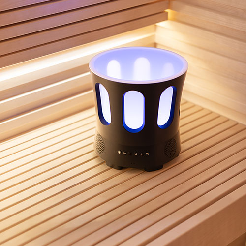 SaunaLife SaunaZone Bluetooth Speaker with LED Sauna Bucket Lights