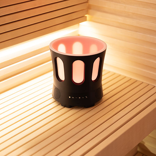 SaunaLife SaunaZone Bluetooth Speaker with LED Sauna Bucket Lights