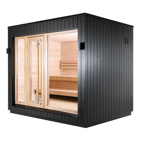 Image of SaunaLife Model G7S Pre-Assembled Outdoor Home Sauna - SKU SL-MODELG7S-L