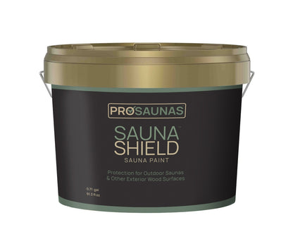 PROSAUNAS Sauna Paint for Exterior Sauna Wood Surfaces, 2.7L