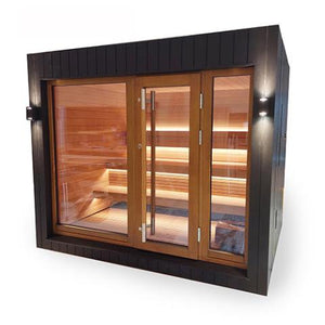 SaunaLife Model G7S Pre-Assembled Outdoor Home Sauna - SKU SL-MODELG7S-L