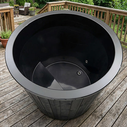 SaunaLife Model S1BC – 1-Person Immersion Tub with Black Chiller & Heater