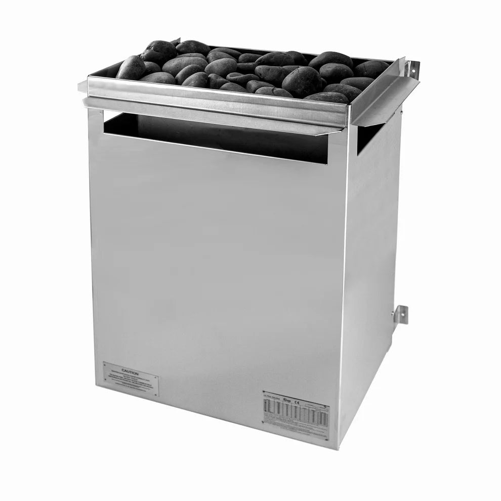 Scandia Electric Ultra Sauna Heater - Large (12.0-18.0KW) - 12.00 KW - 208V - 1P - 24 Hour - Thermostat on Control Box-SN-HEL-12208-24