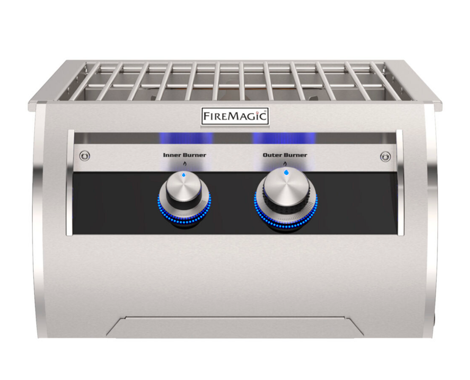 Fire Magic Echelon Diamond Power Burner with Porcelain Cast Iron Grid