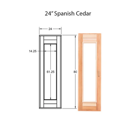 Image of Scandia Cedar Sauna Door